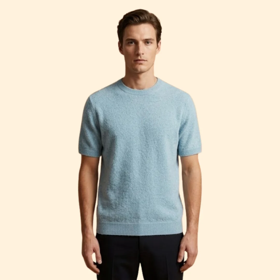 Men’s Cashmere Sweater with Tailored Silhouette - Image 2