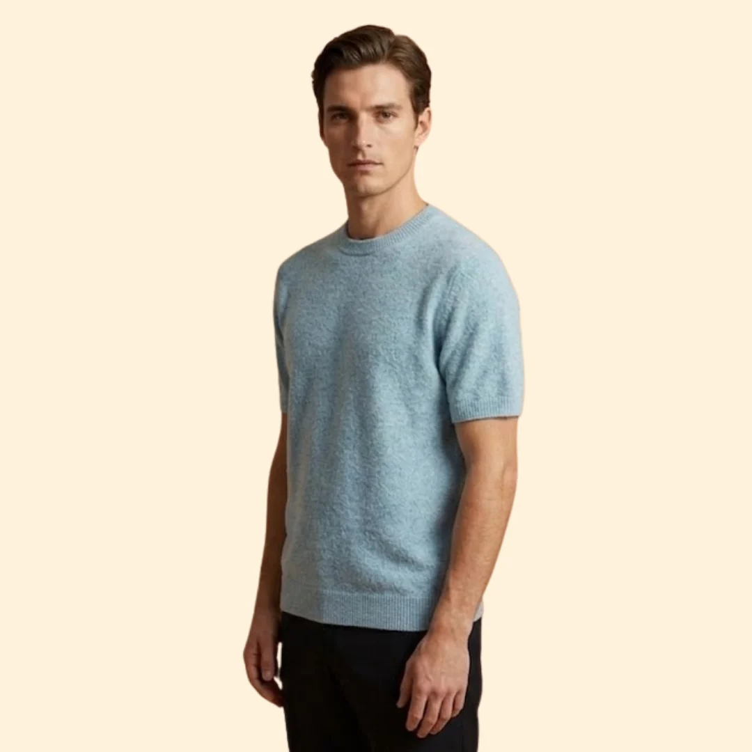 Men’s Cashmere Sweater with Tailored Silhouette - Image 4