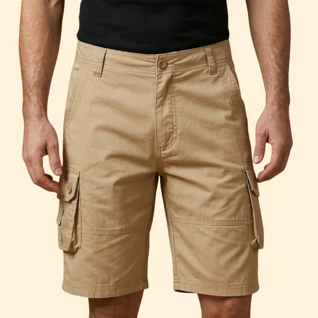 Men’s Casual Cargo Shorts with Adjustable Waist - Image 3