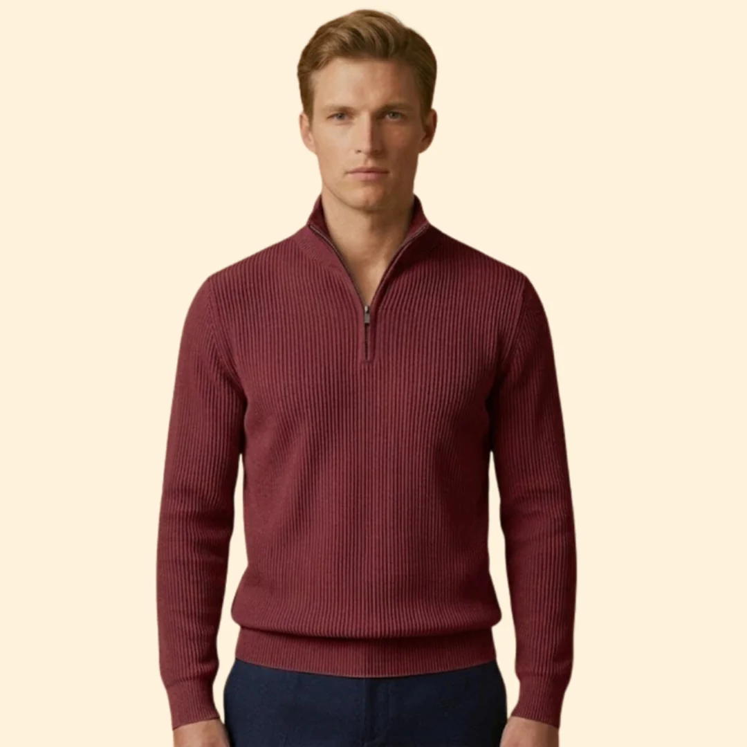 Men’s Casual Knitwear with Quarter-Zip Closure - Image 15