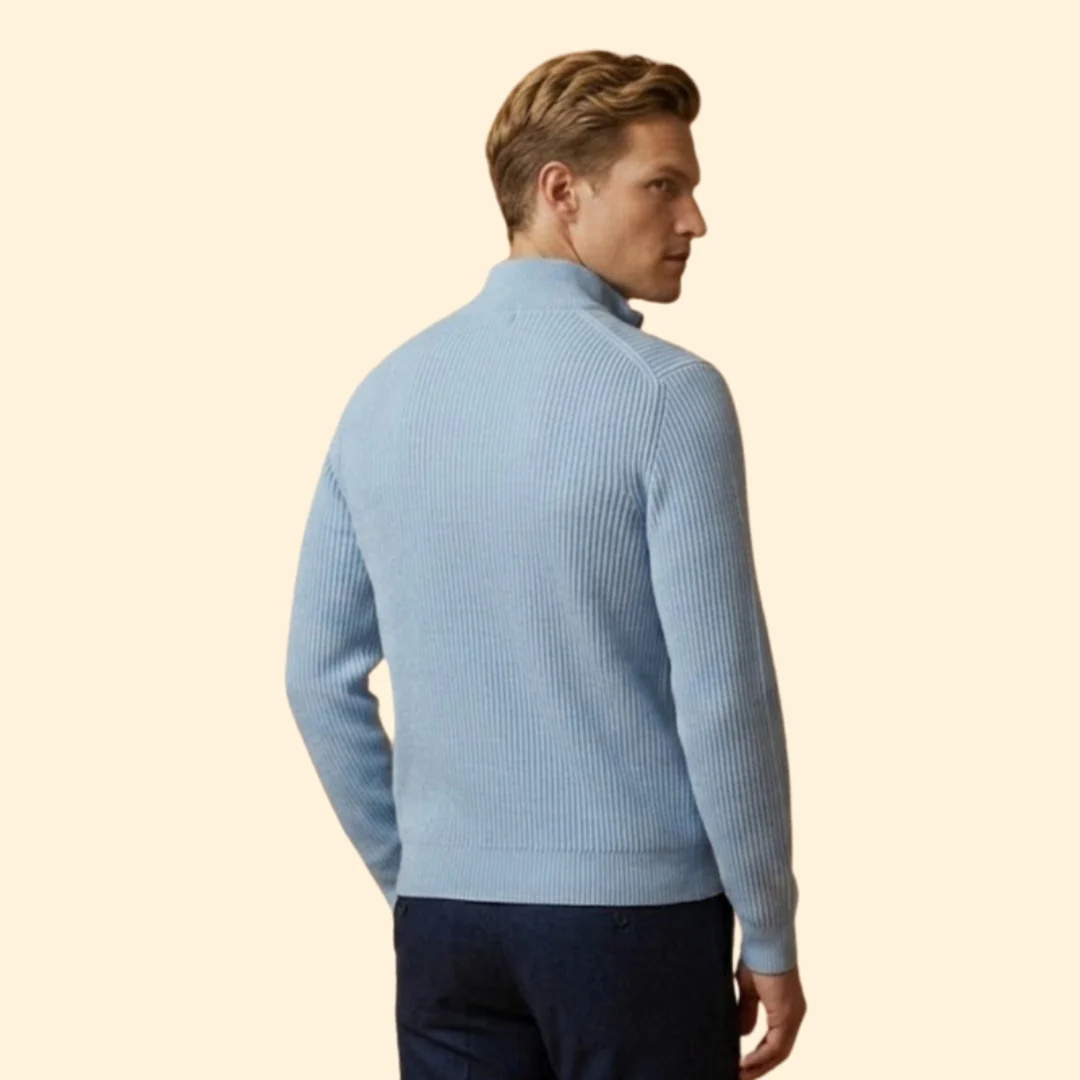 Men’s Casual Knitwear with Quarter-Zip Closure - Image 5