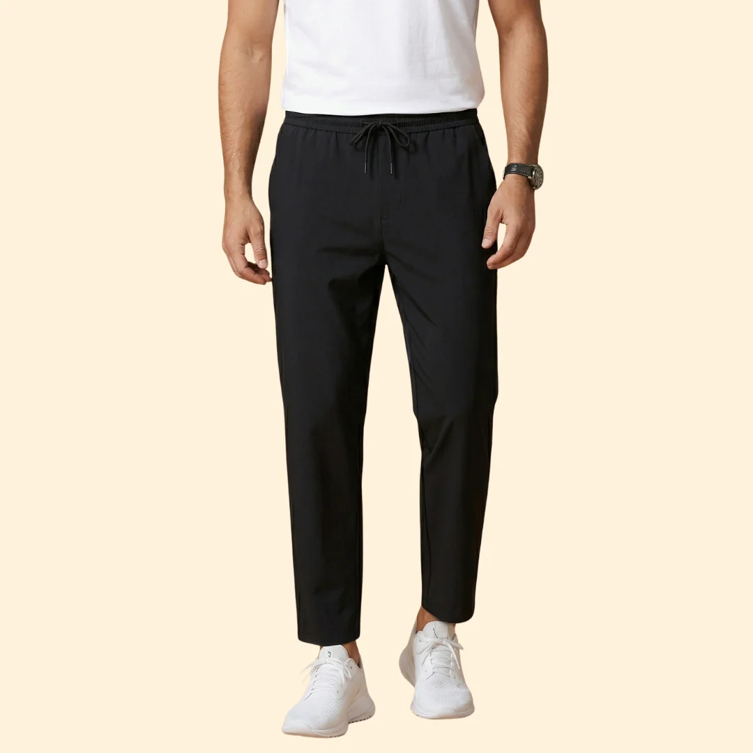 Men’s Casual Pants with Cropped Length - Image 3