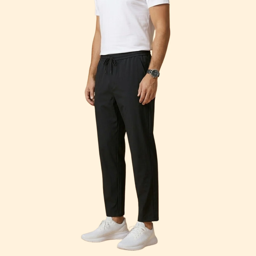 Men’s Casual Pants with Cropped Length - Image 4