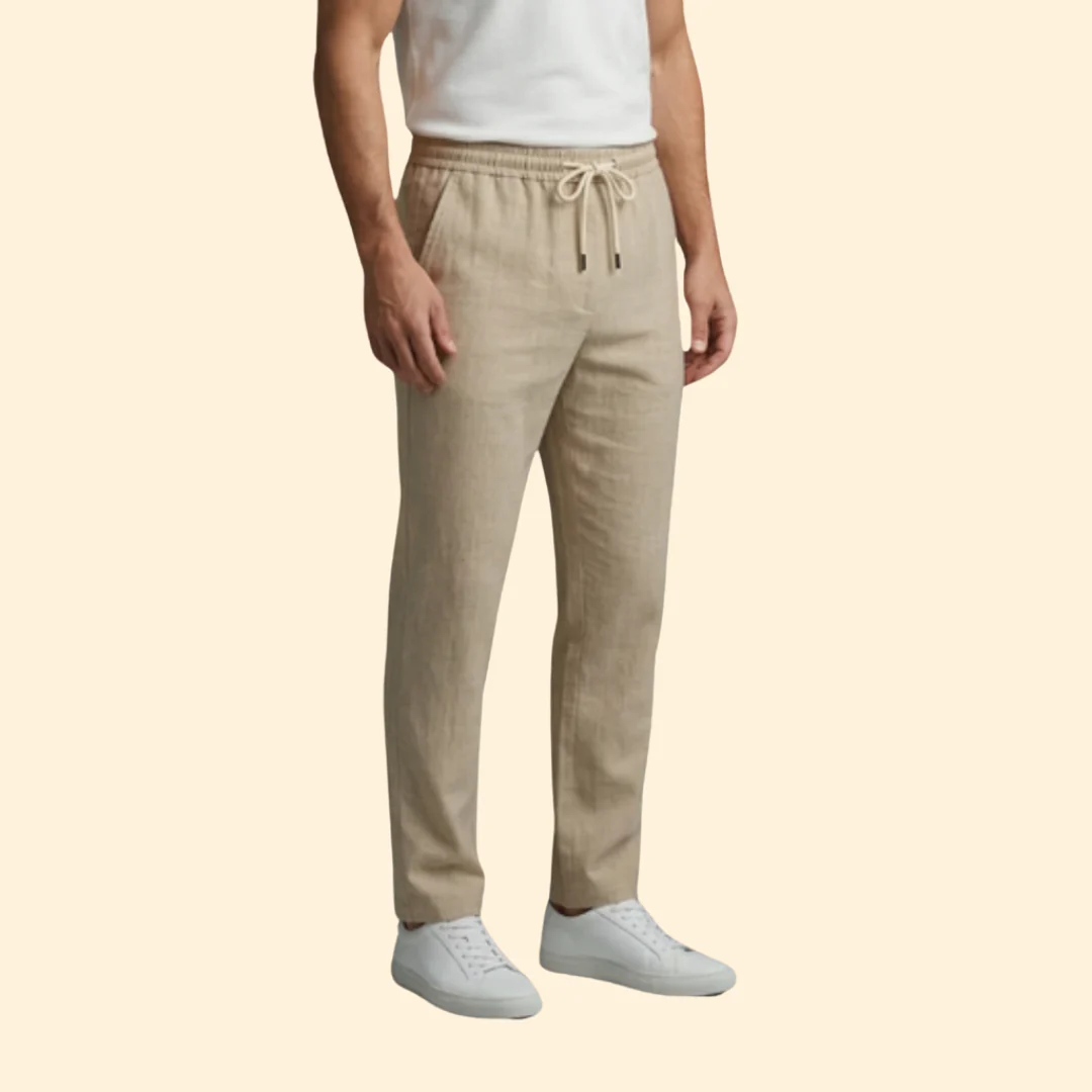 Men’s Casual Pants with Elastic Waistband - Image 4