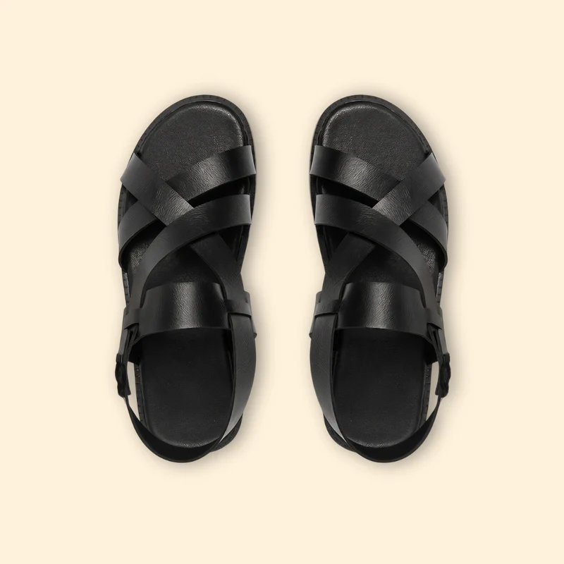 Men’s Casual Sandals with Adjustable Heel Strap