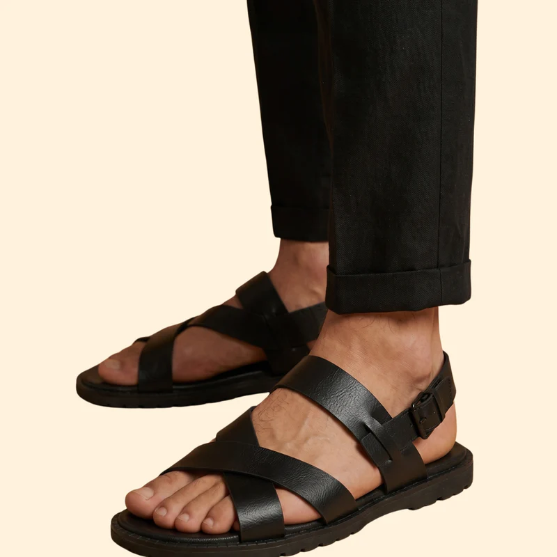Men’s Casual Sandals with Adjustable Heel Strap - Image 4