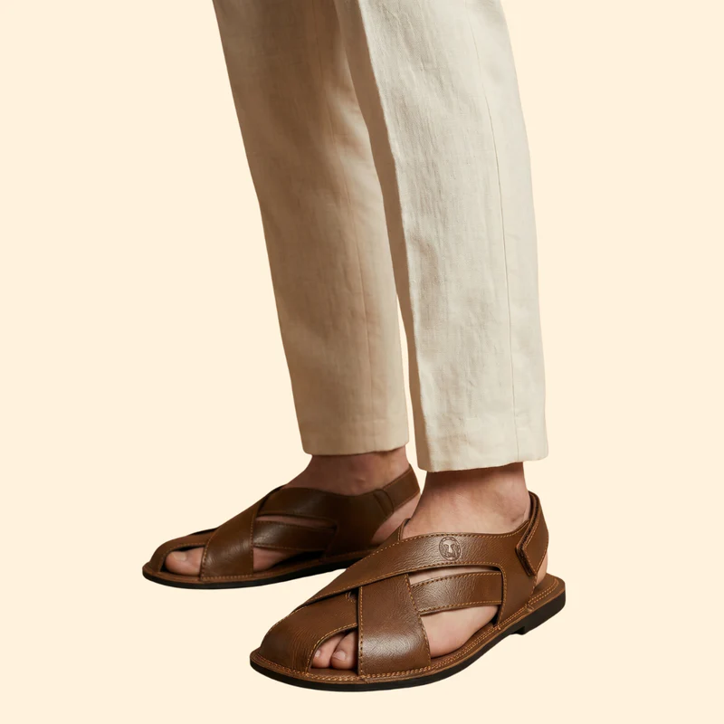 Men’s Casual Sandals with Embossed Logo Detail - Image 3