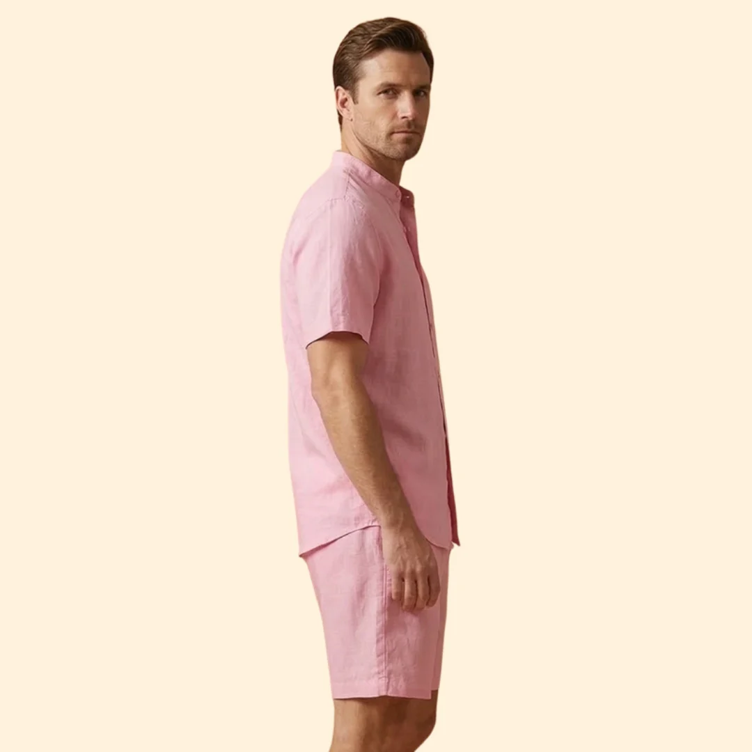 Men’s Casual Set with Button Shirt - Image 4
