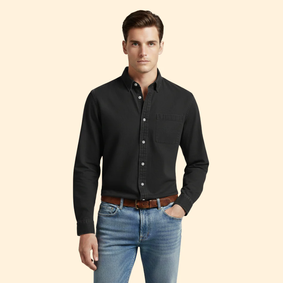 Tommy Men’s Casual Shirt with Button Front - Image 10