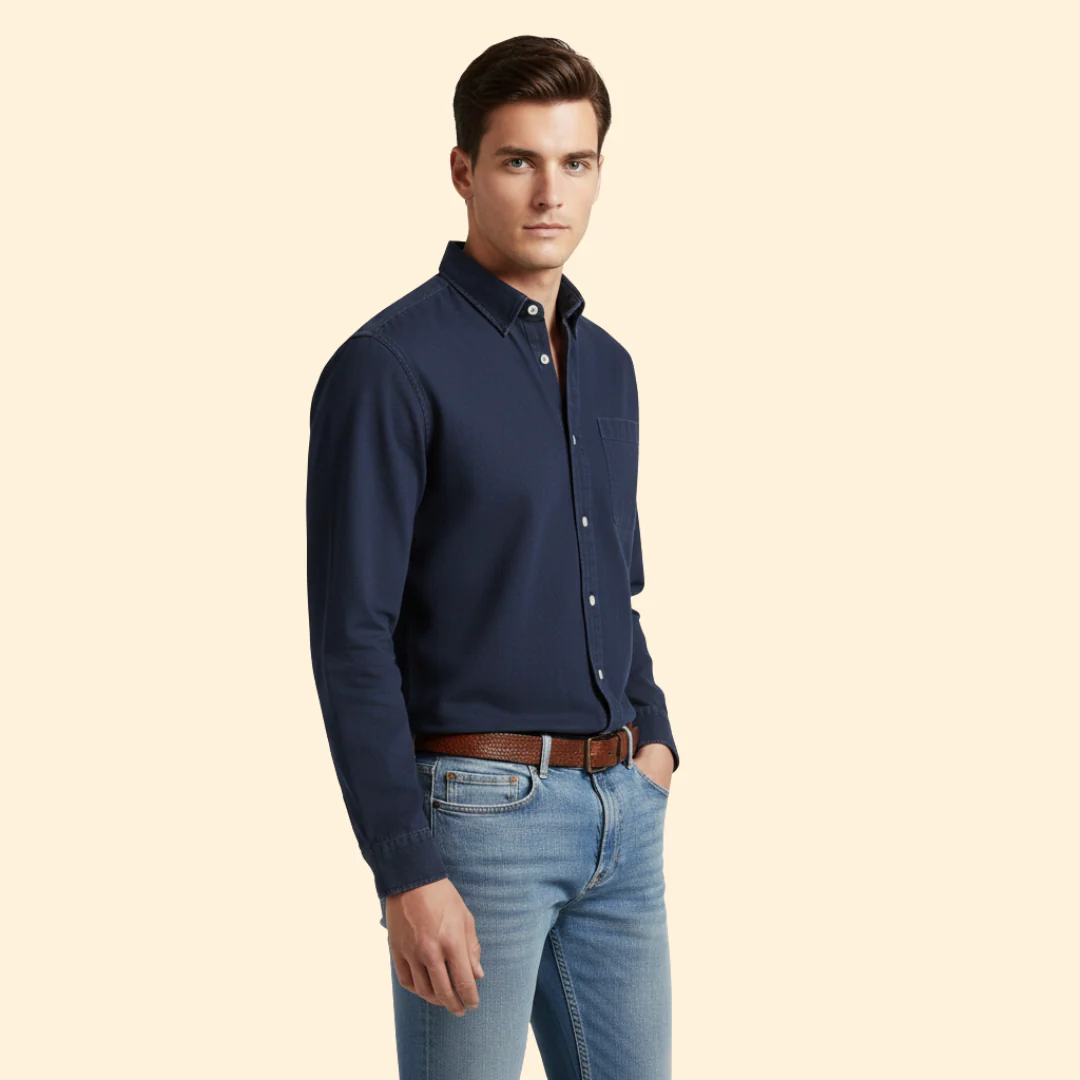 Tommy Men’s Casual Shirt with Button Front - Image 3