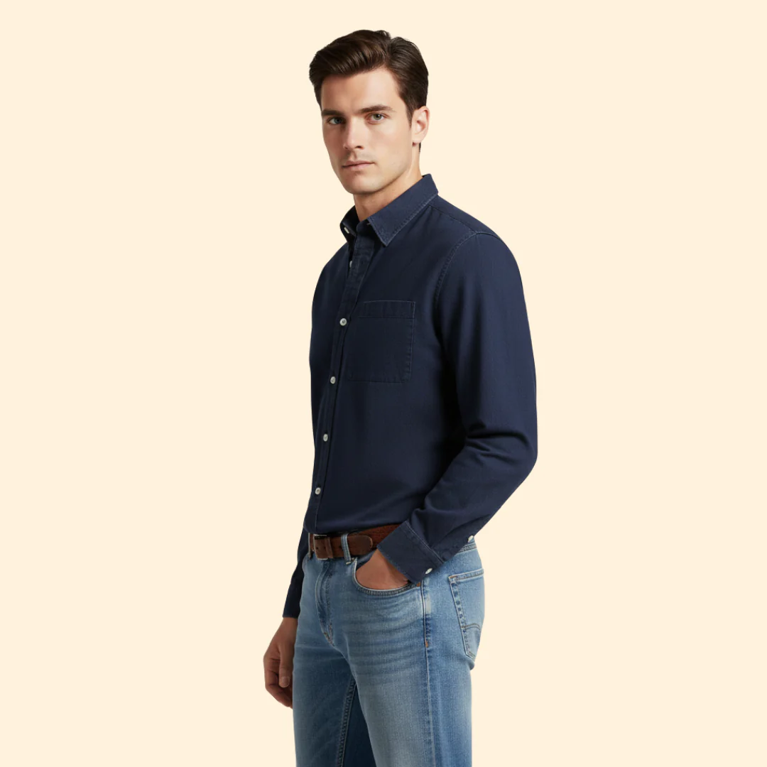 Tommy Men’s Casual Shirt with Button Front - Image 4