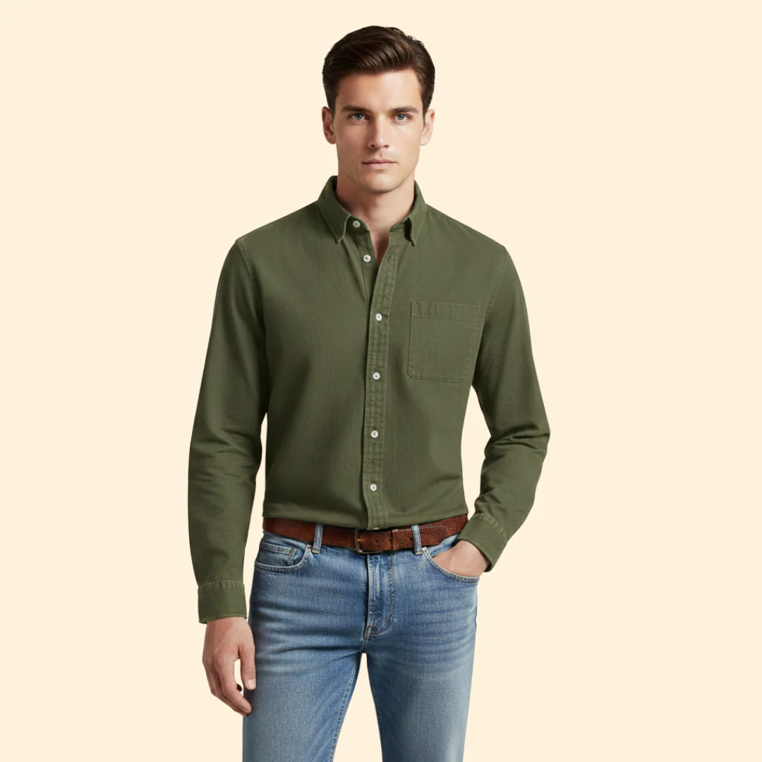Tommy Men’s Casual Shirt with Button Front - Image 6