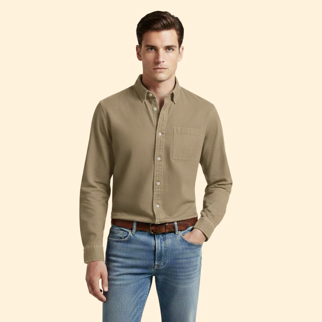Tommy Men’s Casual Shirt with Button Front - Image 7