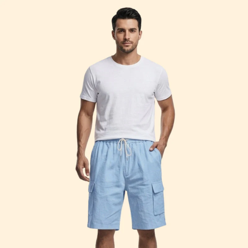 Men's Casual Shorts with Elastic Waistband - Image 2