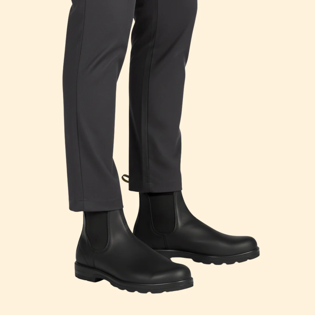 Men’s Chelsea Boots with Elastic Side Panels - Image 4