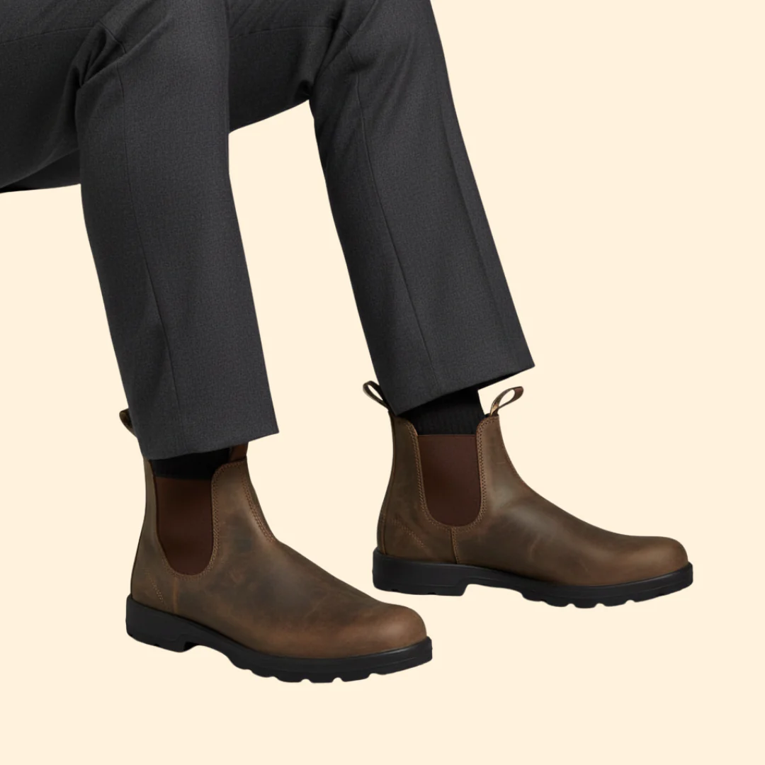 Men’s Chelsea Boots with Elastic Side Panels - Image 7
