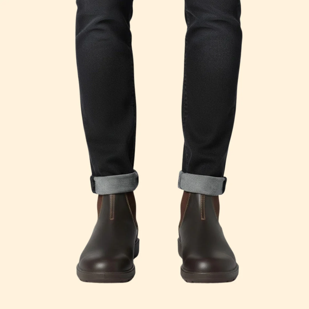 Men’s Chelsea Boots with Elastic Sides - Image 2