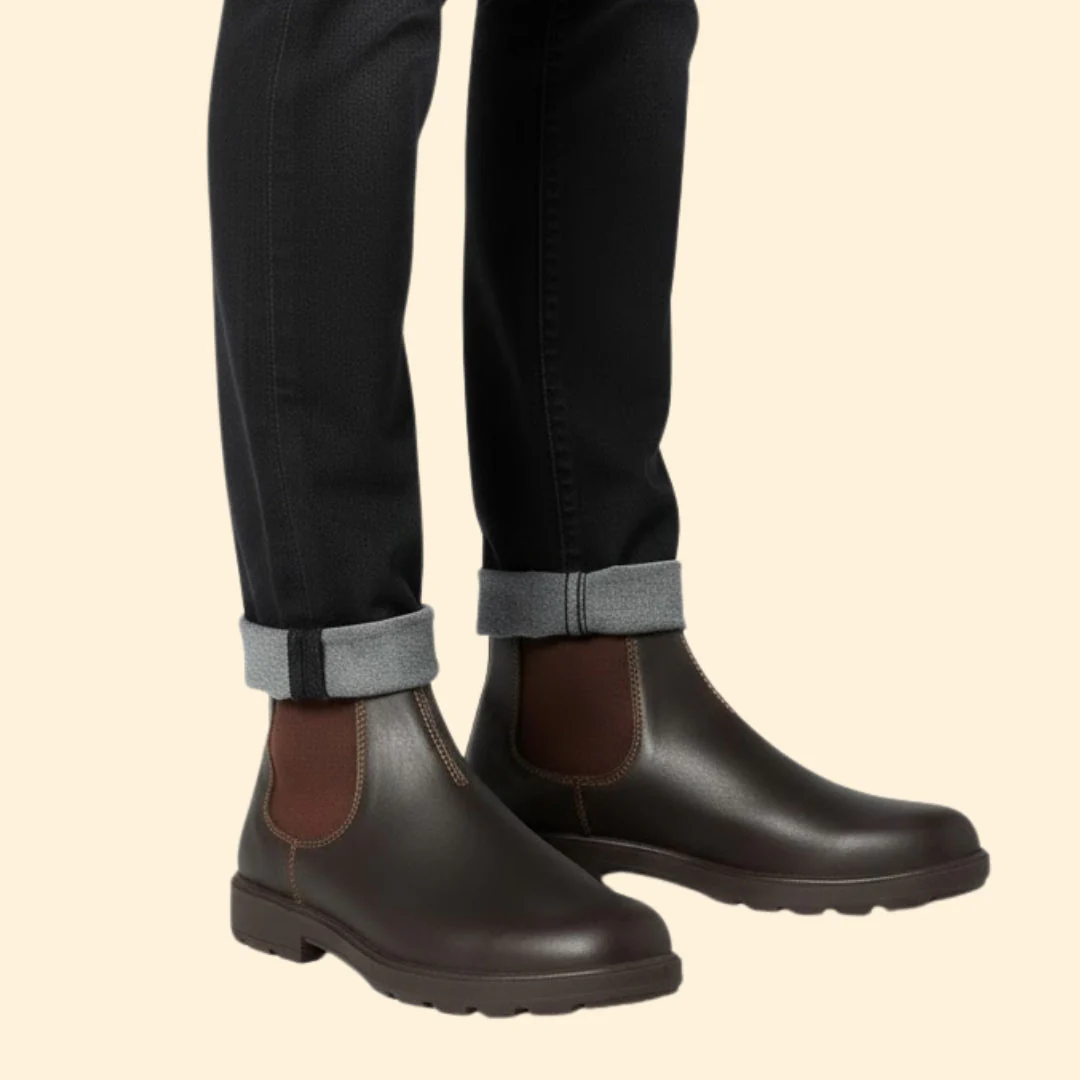Men’s Chelsea Boots with Elastic Sides - Image 3