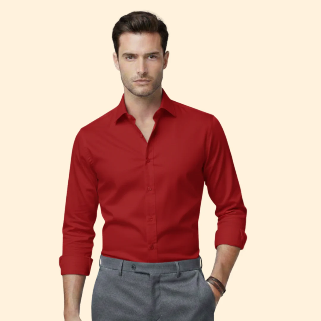 Tommy Men’s Classic Fit Shirt with Button Closure - Image 11