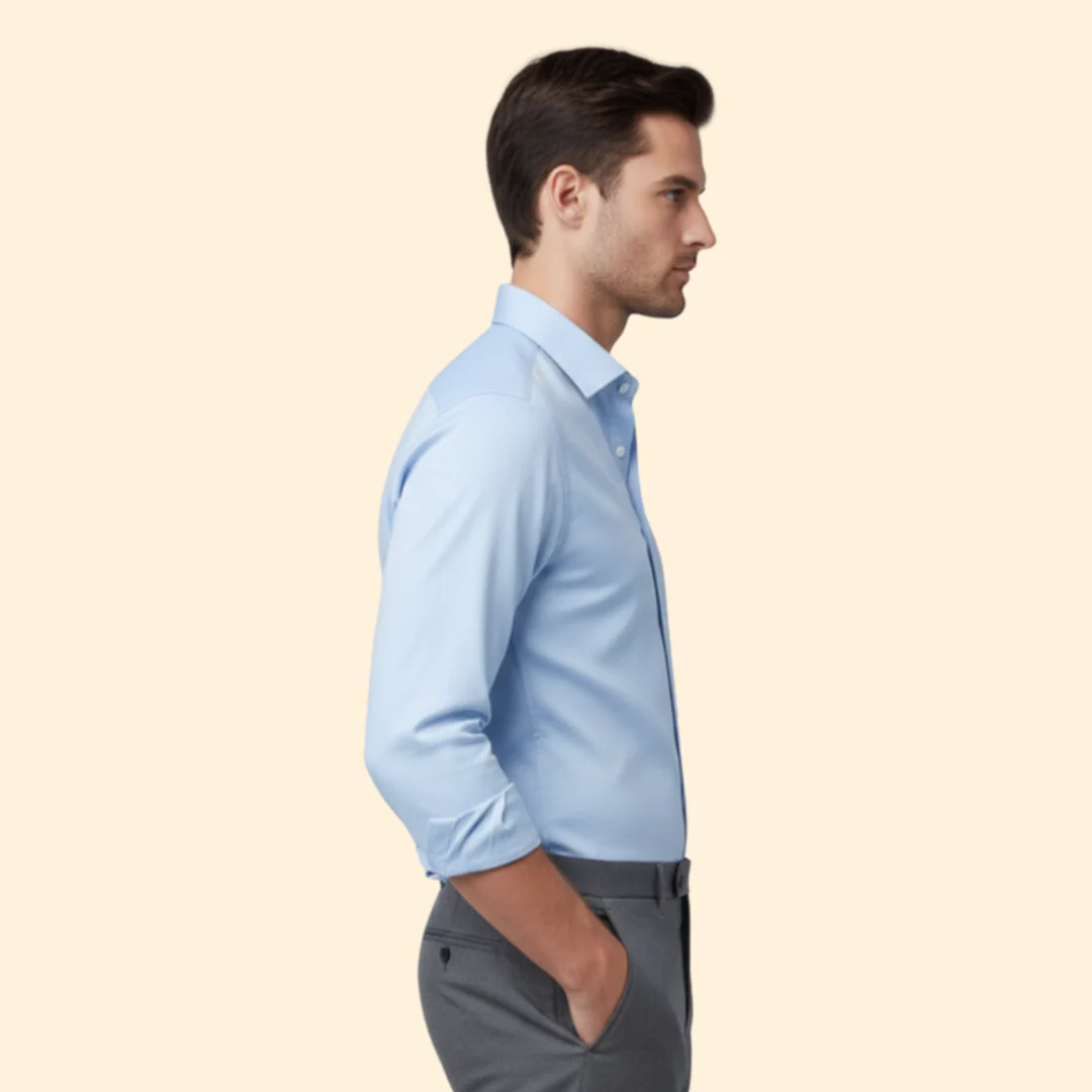 Tommy Men’s Classic Fit Shirt with Button Closure - Image 3