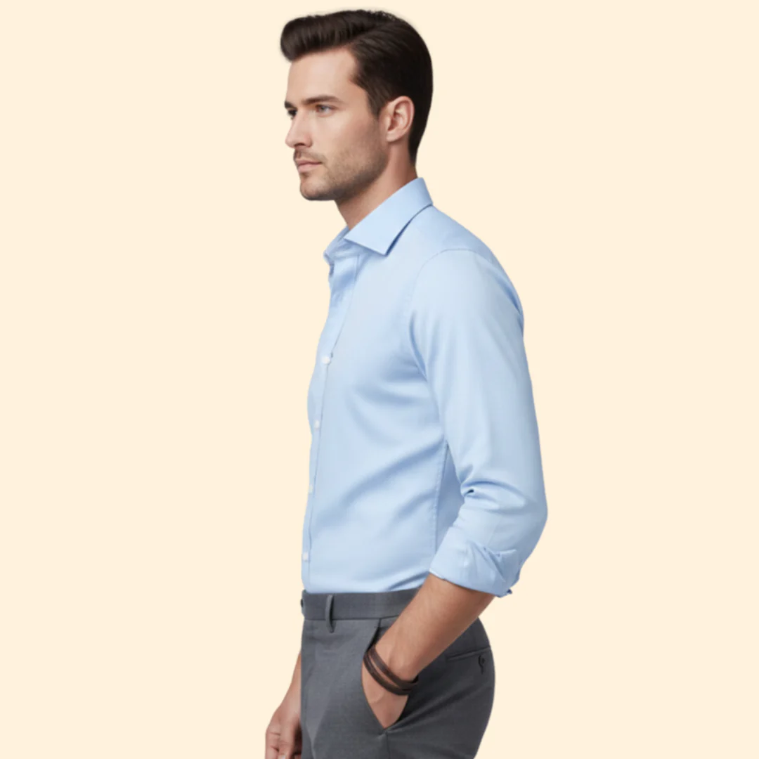 Tommy Men’s Classic Fit Shirt with Button Closure - Image 5