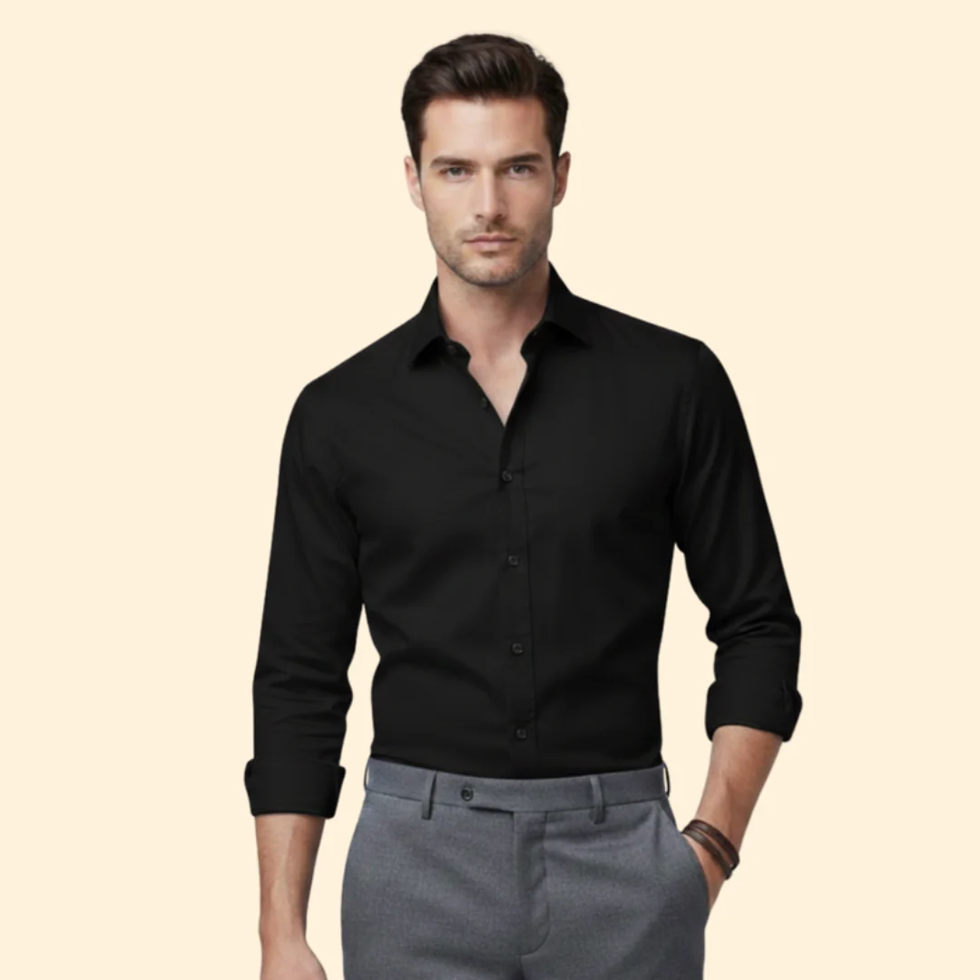 Tommy Men’s Classic Fit Shirt with Button Closure - Image 7