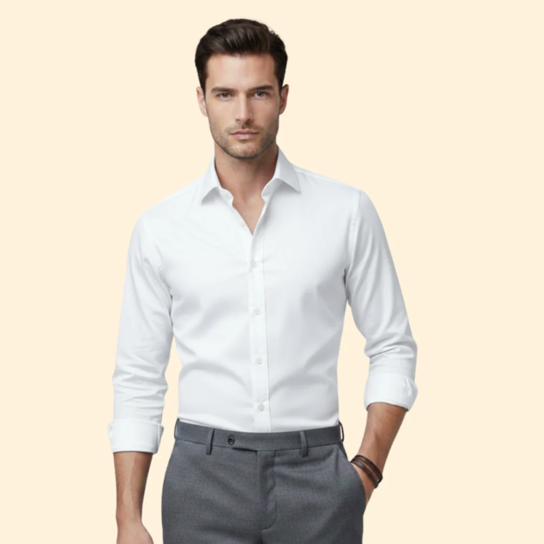 Tommy Men’s Classic Fit Shirt with Button Closure - Image 8