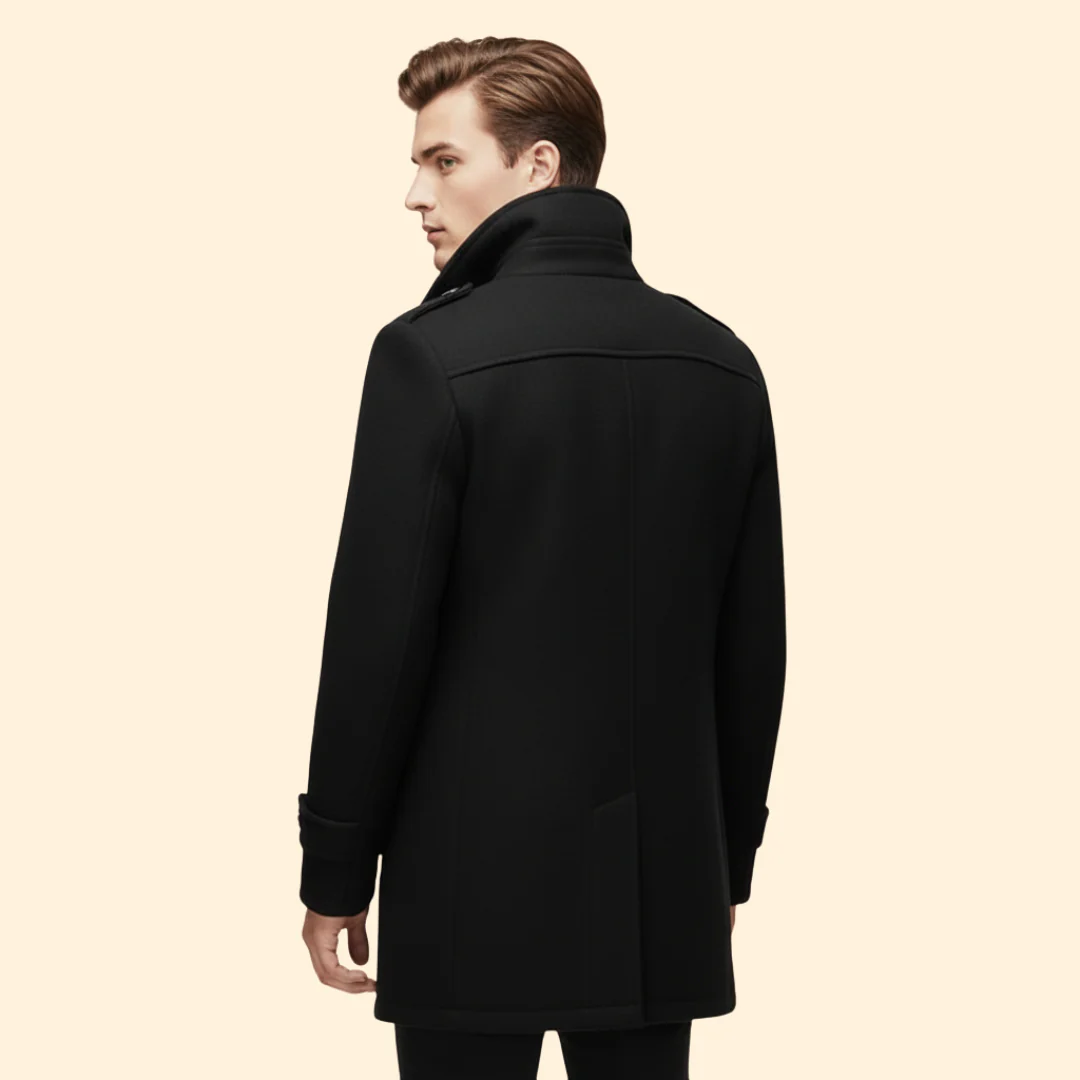 Men’s Coat with Front Button Closure - Image 4
