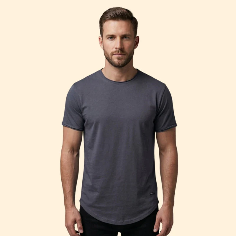 Men's Essential Soft Touch Round Neck T-Shirt - Image 7