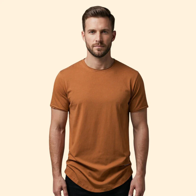 Men's Essential Soft Touch Round Neck T-Shirt - Image 8