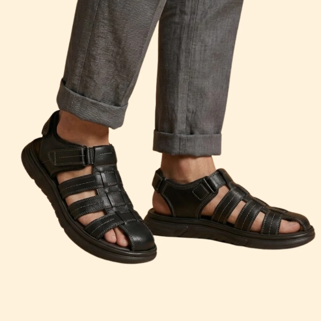 Men’s Fisherman Sandals with Topstitching - Image 6