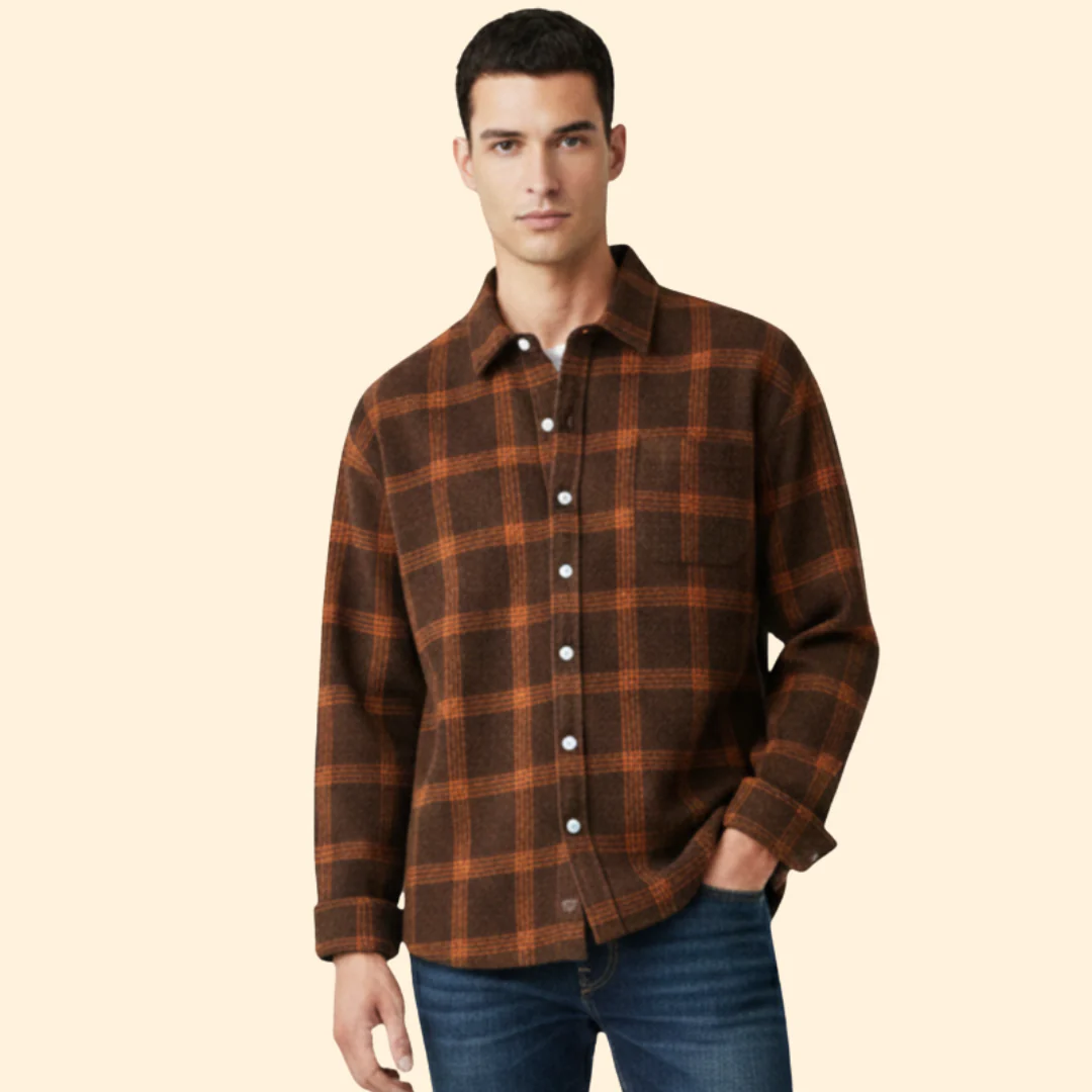 Men’s Flannel Shirt with Classic Collar - Image 6