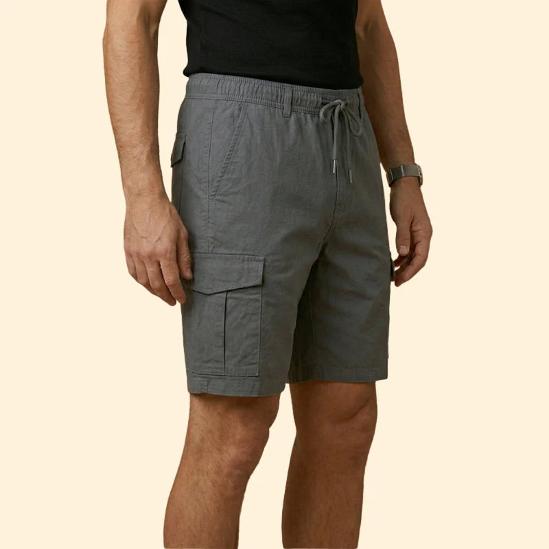 Men’s Functional Cargo Shorts with Drawstring Closure - Image 5