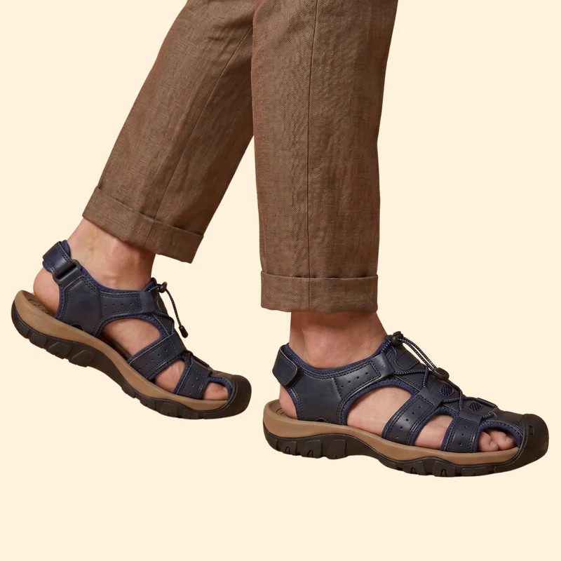 Men's Hiking Sandals with Bungee - Image 6