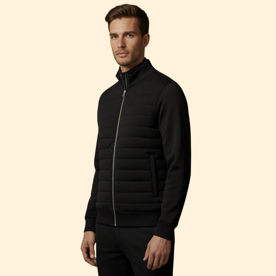 Men’s Hybrid Jacket with Full Zip Closure - Image 4