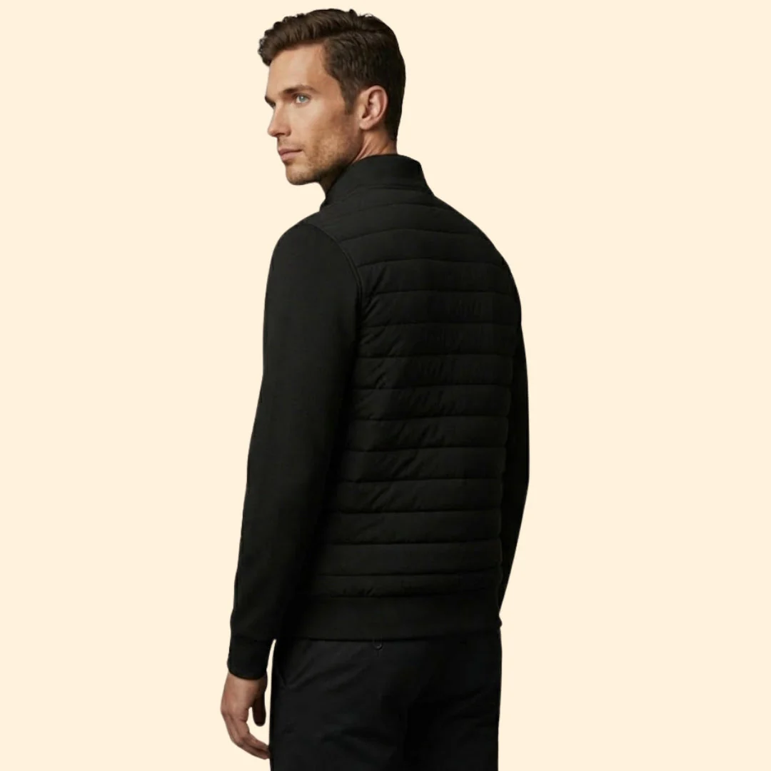 Men’s Hybrid Jacket with Full Zip Closure - Image 5