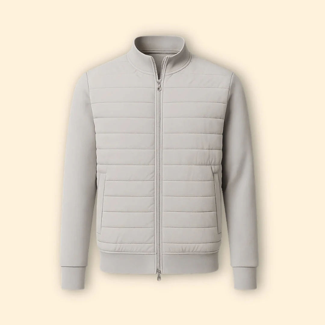 Men’s Hybrid Jacket with Full Zip Closure - Image 6