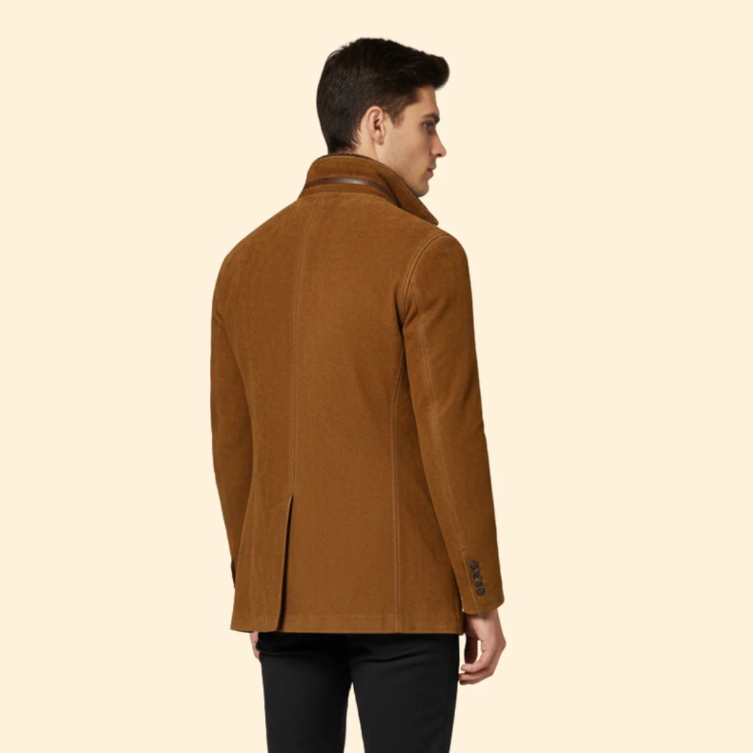 Men’s Jacket with Button Closure and Notched Collar - Image 4