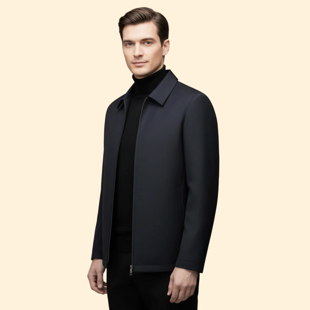 Men’s Jacket with Front Zip Closure - Image 5