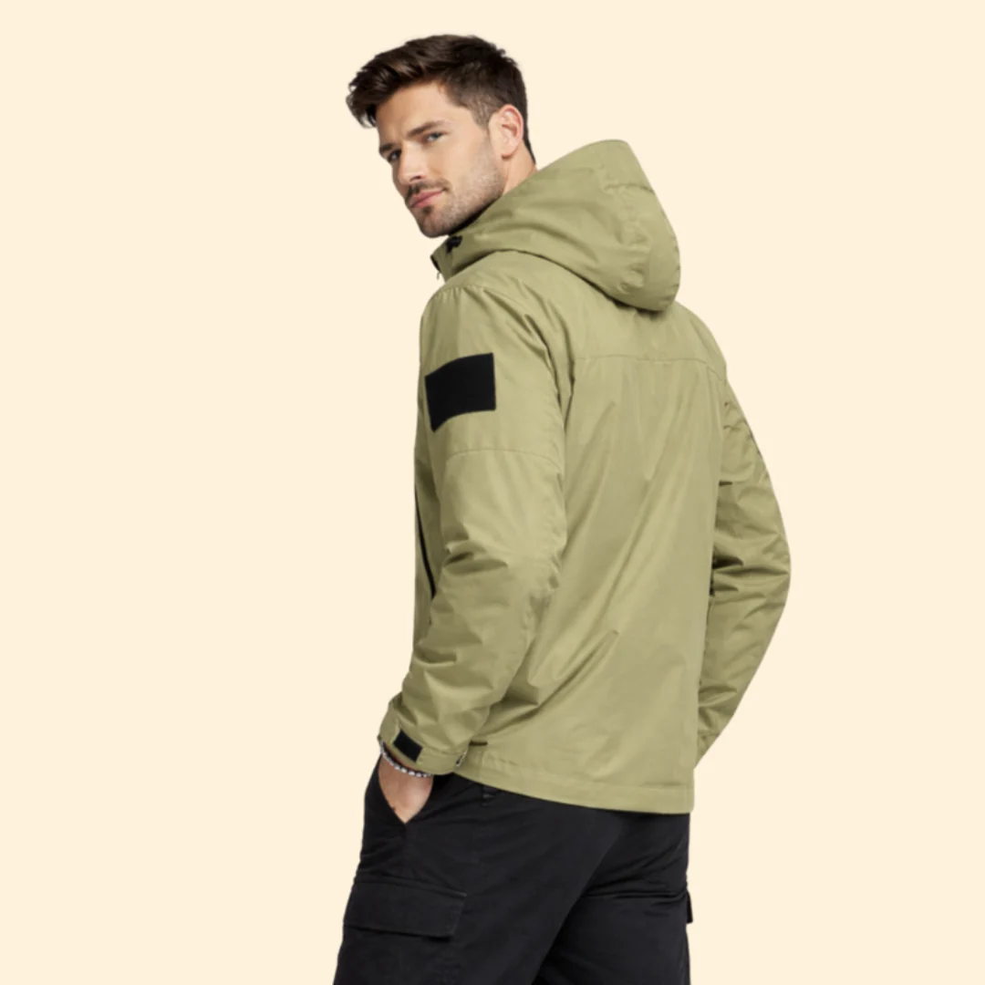 Men’s Jacket with Hood and Multiple Pockets - Image 3