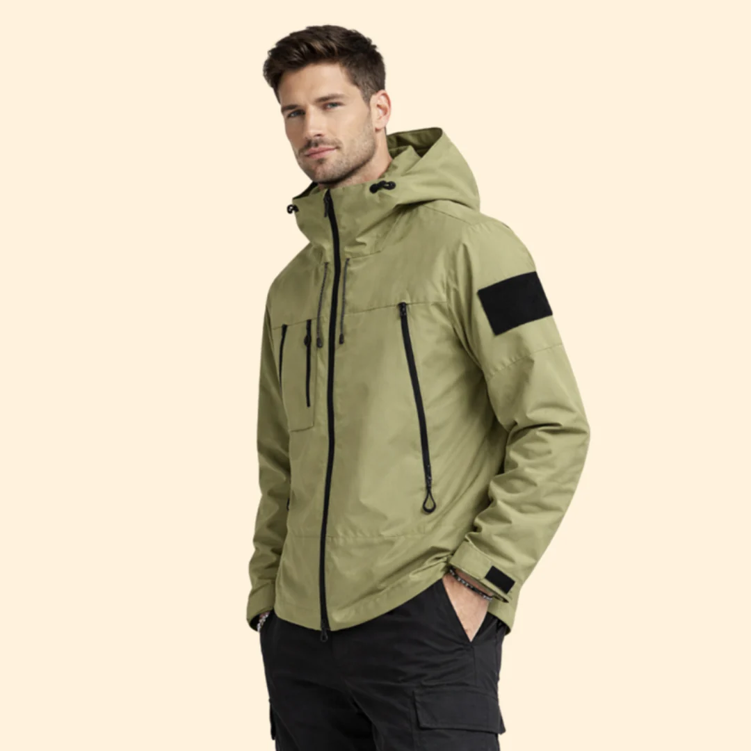 Men’s Jacket with Hood and Multiple Pockets - Image 4