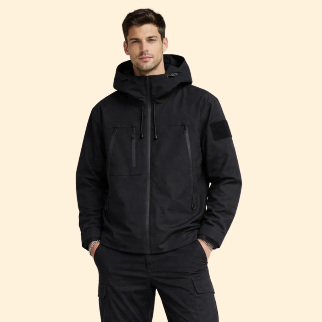 Men’s Jacket with Hood and Multiple Pockets - Image 6