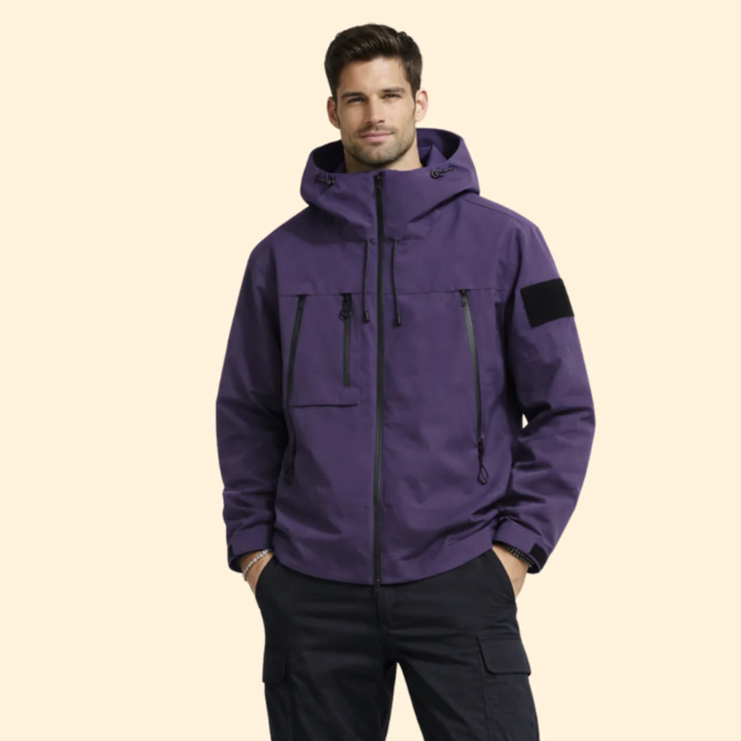 Men’s Jacket with Hood and Multiple Pockets - Image 7
