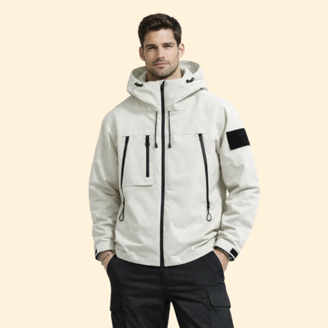 Men’s Jacket with Hood and Multiple Pockets - Image 9