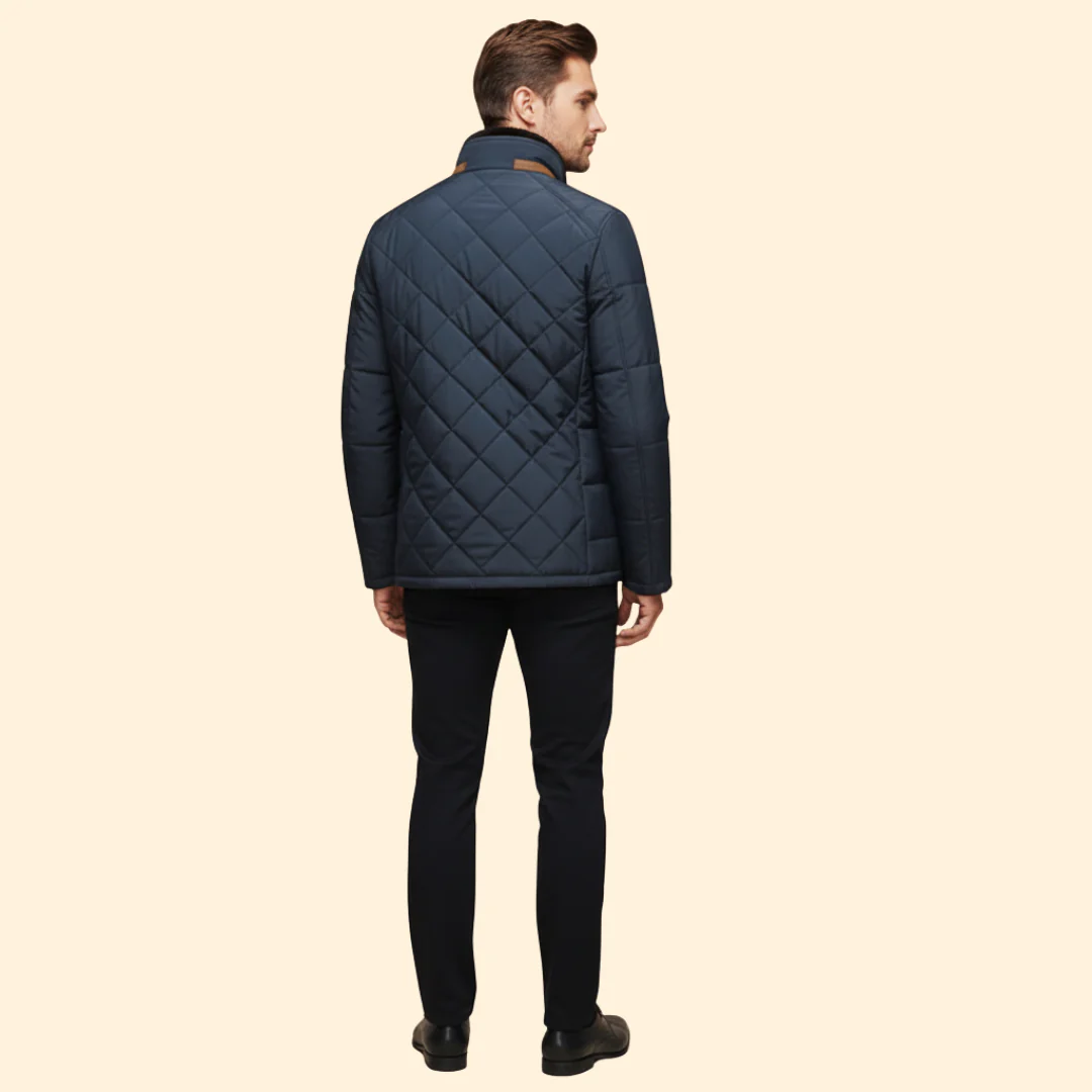 Men’s Jacket with Quilted Panel Design - Image 3