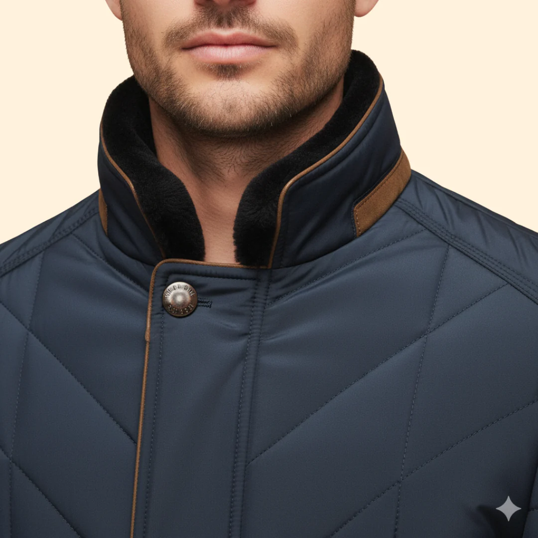 Men’s Jacket with Quilted Panel Design - Image 5