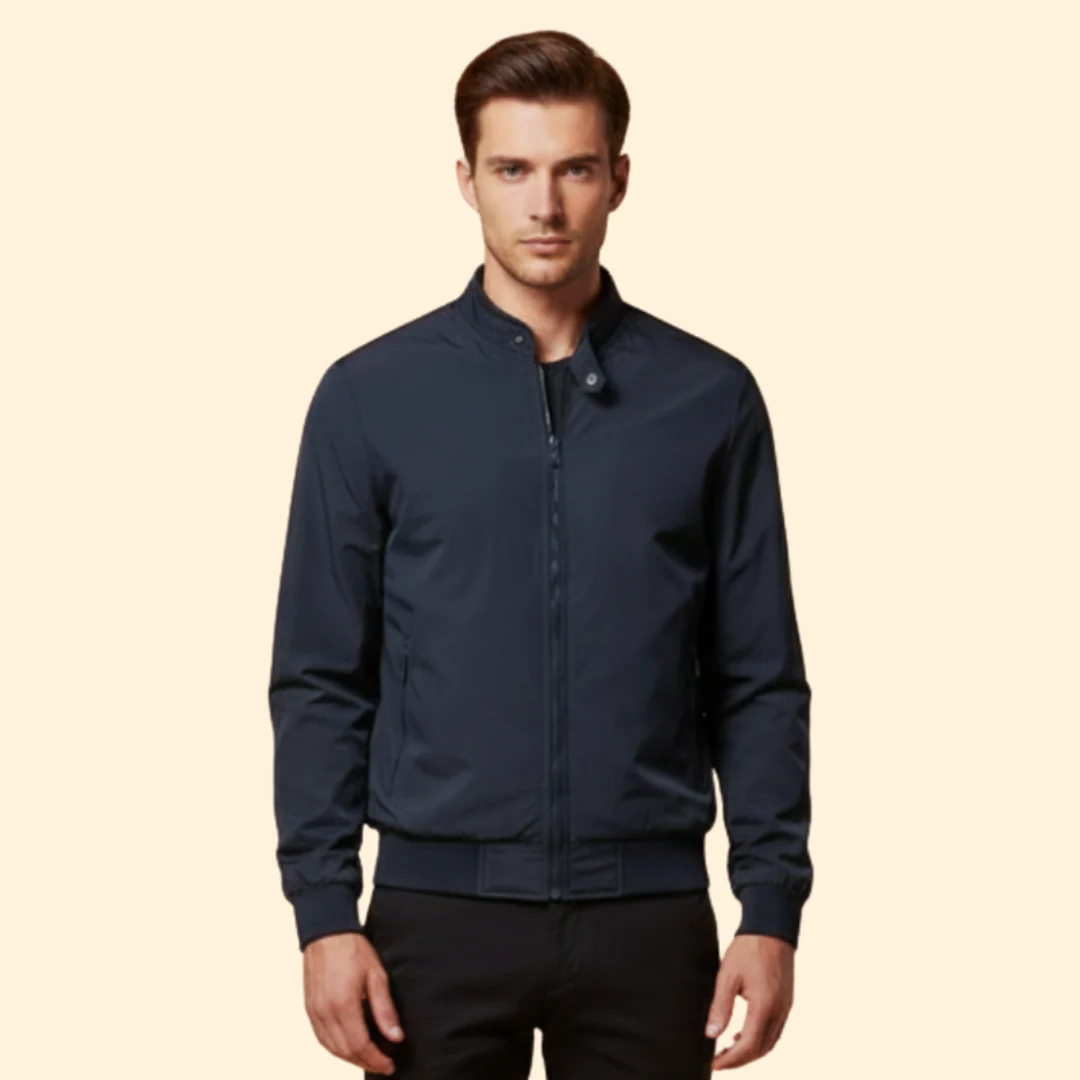 Men’s Jacket with Stand Collar - Image 2