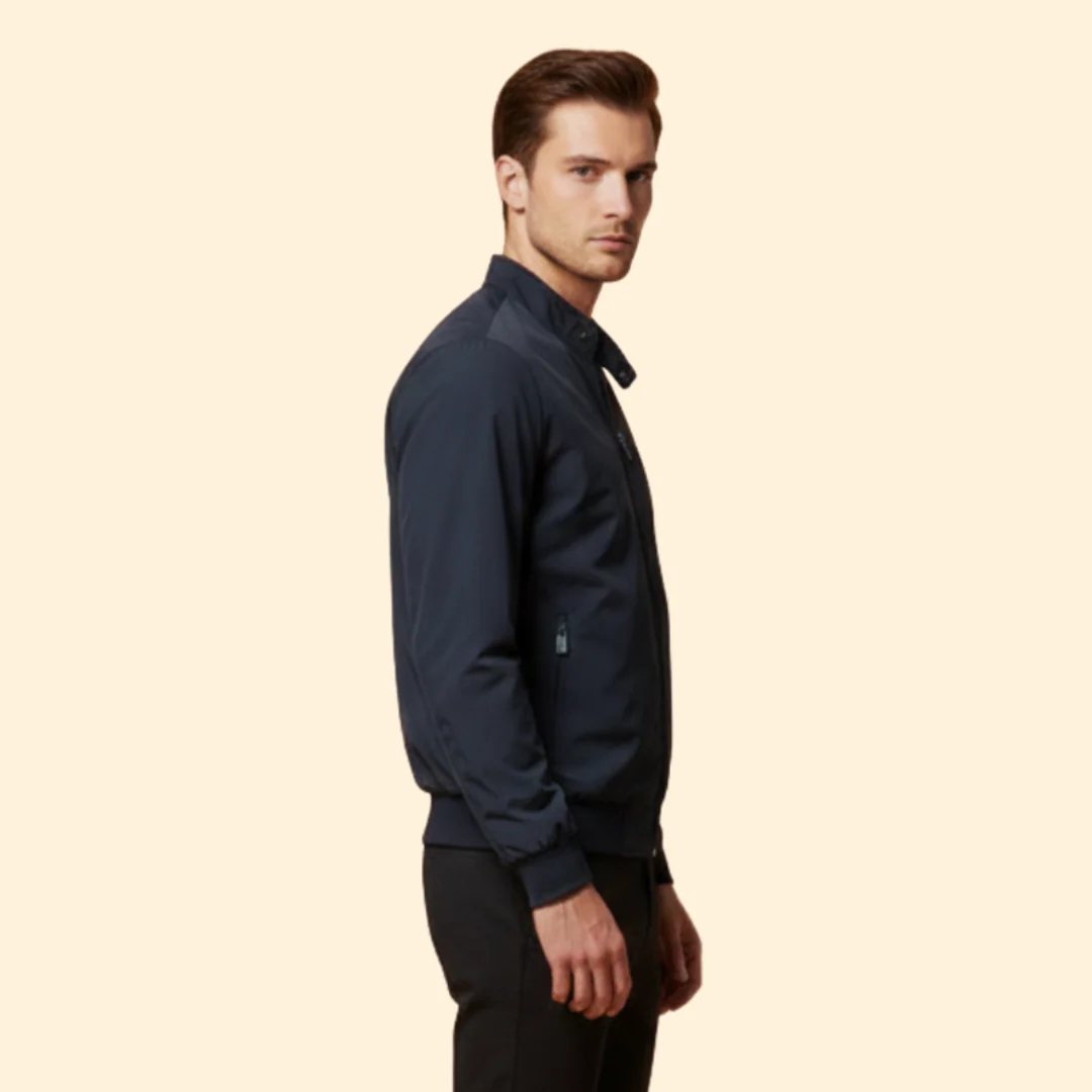 Men’s Jacket with Stand Collar - Image 3