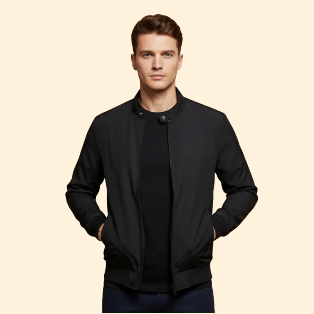 Men’s Jacket with Stand Collar - Image 6