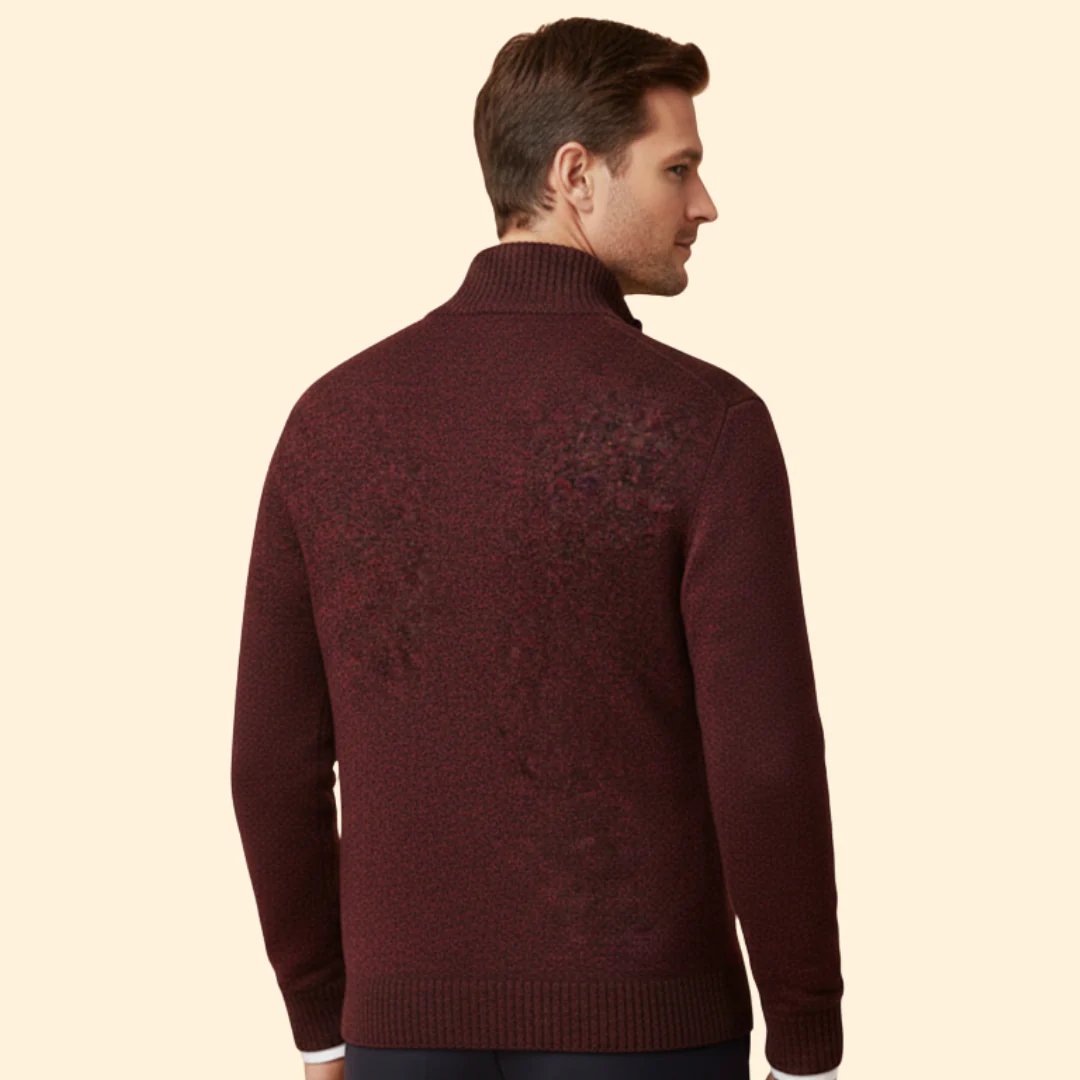Men’s Jacket with Stand-Up Collar and Zipper - Image 4